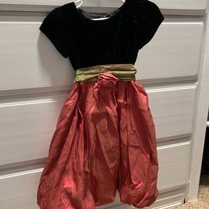 Velvet and silk dress size 3T